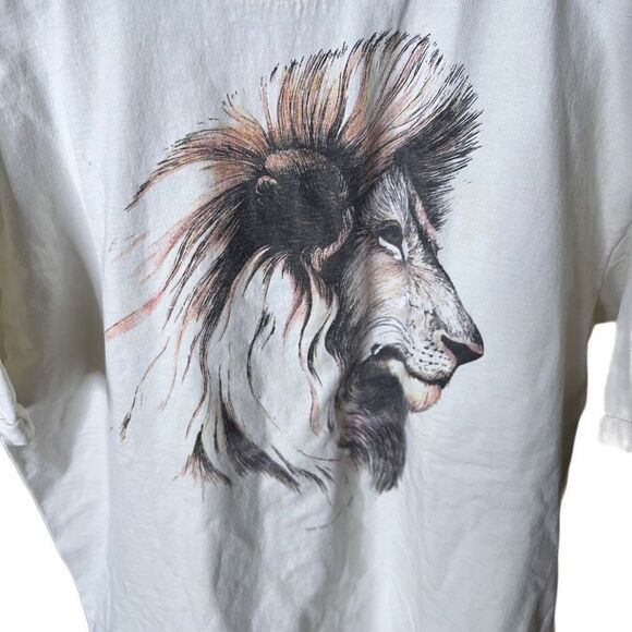 VTG 90s Lion T Shirt USA XL - Picture 2 of 6